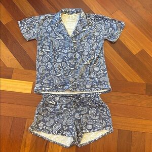 Paisley Blue Women’s Pajama Set